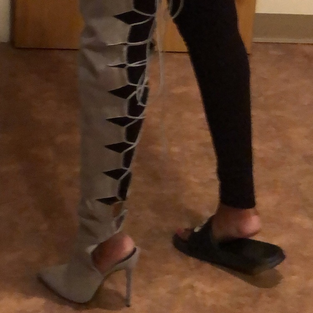 lace up over knee boots